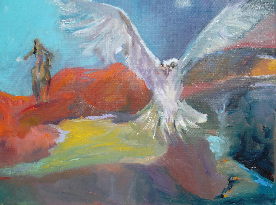 Celestial Messengers Painting by Susan  Esbensen