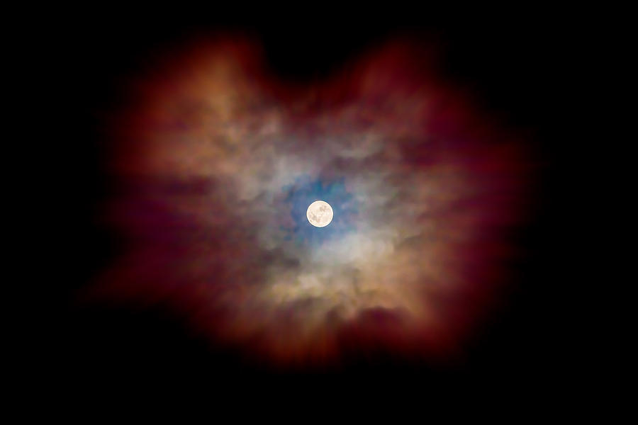 Pattern Photograph - Celestial Moon by Az Jackson