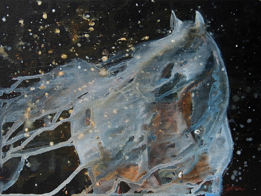 Celestial Stallion  Painting by Jani Freimann