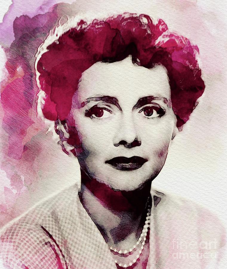 Hollywood Digital Art - Celia Johnson, Vintage Actress by Esoterica Art Agency