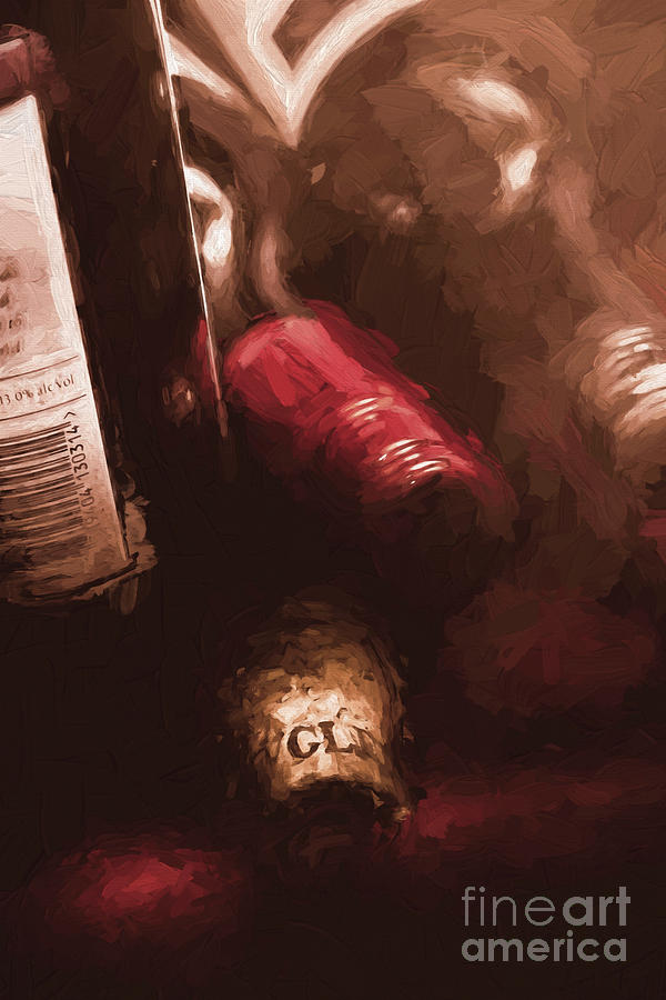 Cellar wine bottles fine art Photograph by Jorgo Photography