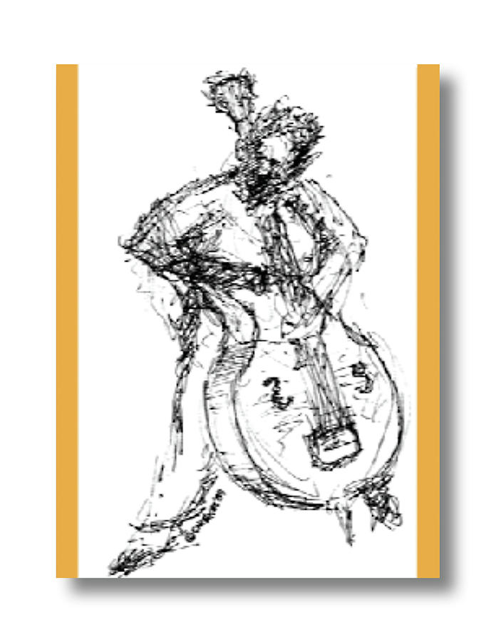 Cellist Drawing by Sam Chinkes Fine Art America