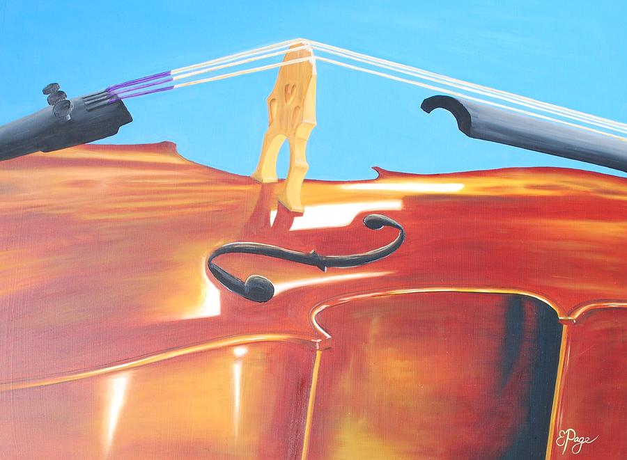 Cello Painting by Emily Page