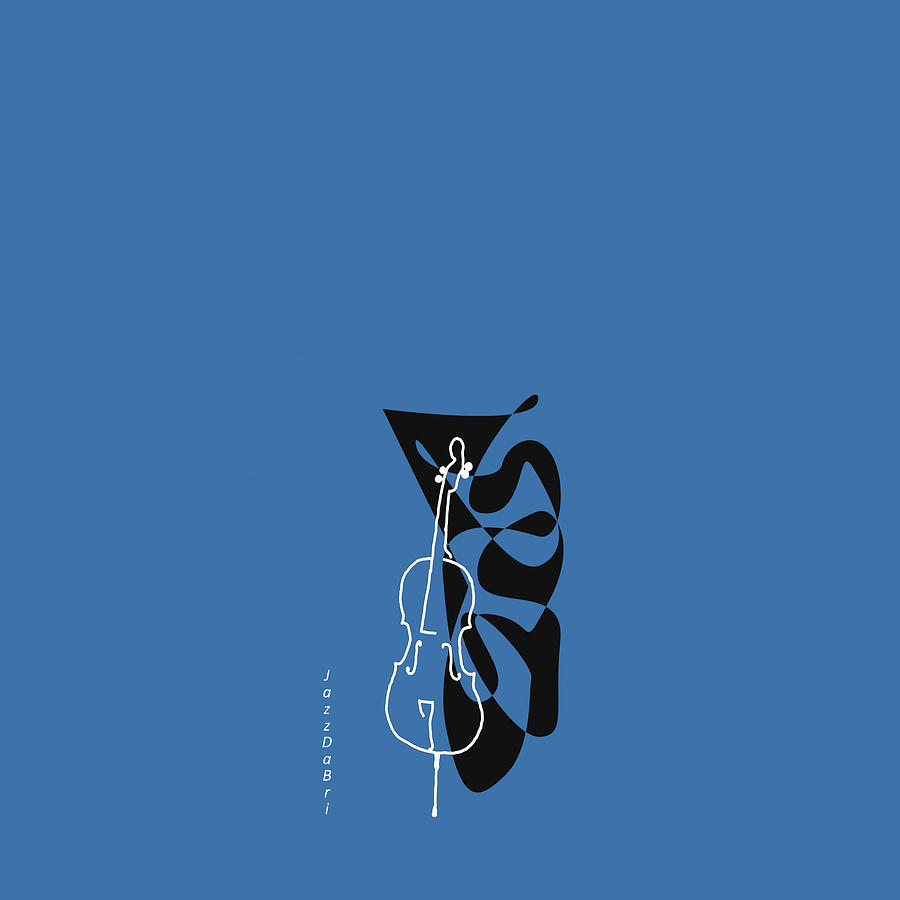 Cello in Blue Digital Art by David Bridburg