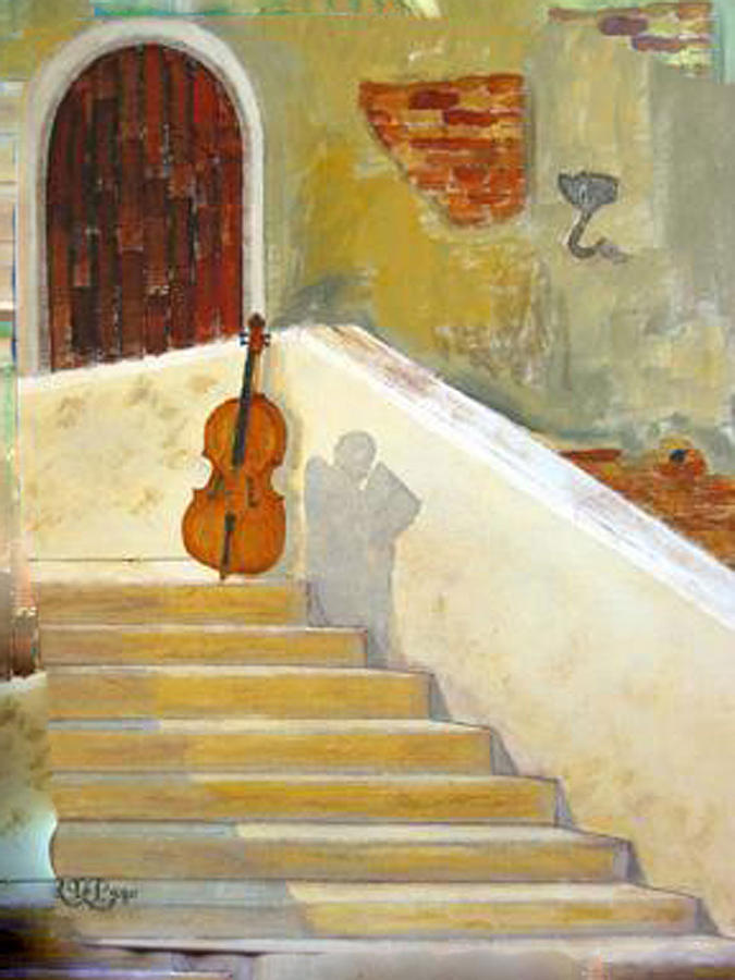 Cello No 3 Painting by Richard Le Page
