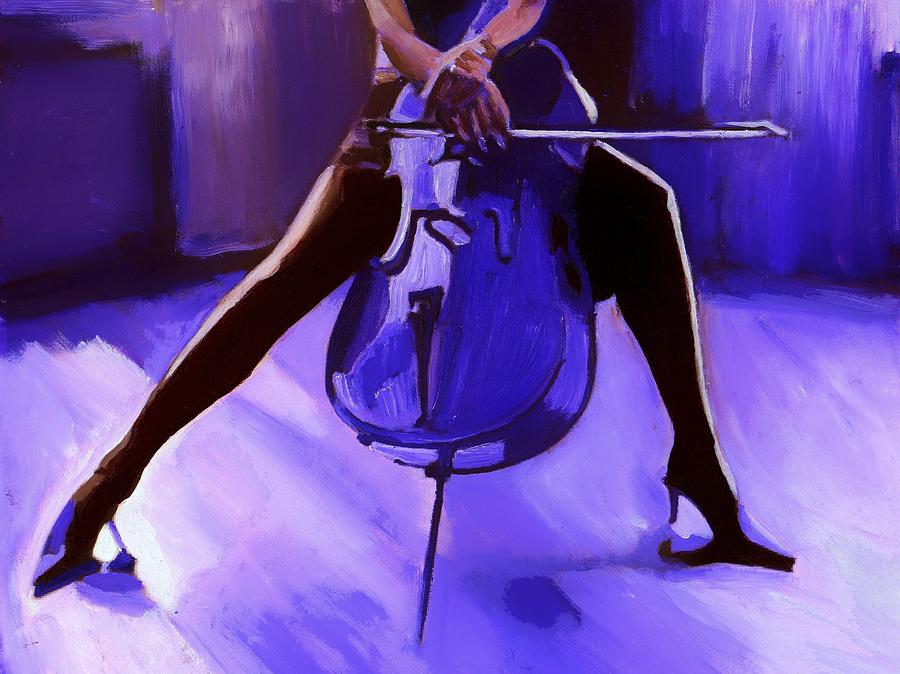 Cello Painting by Vel Verrept