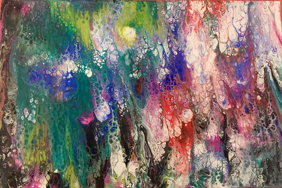Abstract Painting - Cellular Universe 12 by Dalal Farah Baird