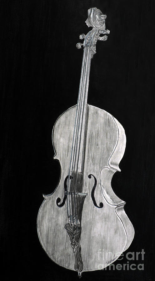 Cello Drawing by Carol Morris