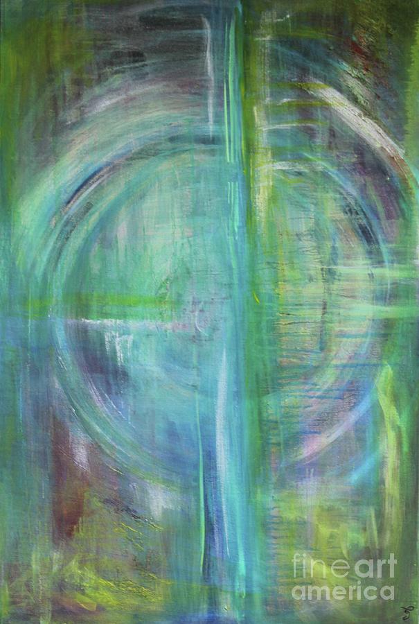 Celtic Vision  #1 Painting by Carrie Godwin