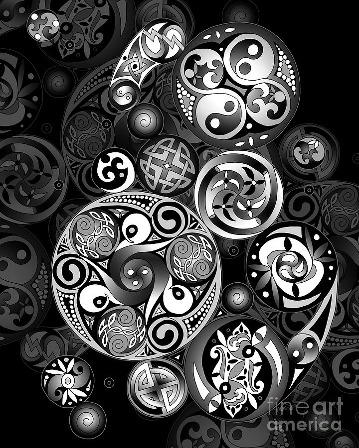 Celtic Clockwork Mixed Media by Kristen Fox