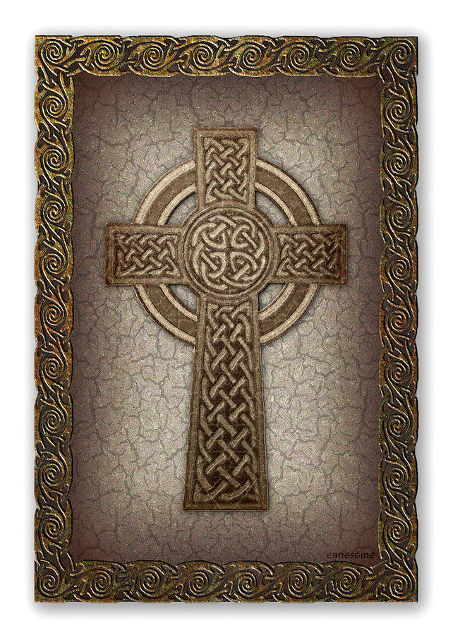 Celtic Cross Digital Art by ErnestineGrindal SaraClarke