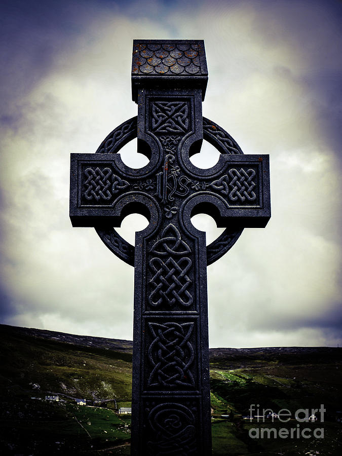 Celtic Cross Glencolmcille Photograph by Lexa Harpell