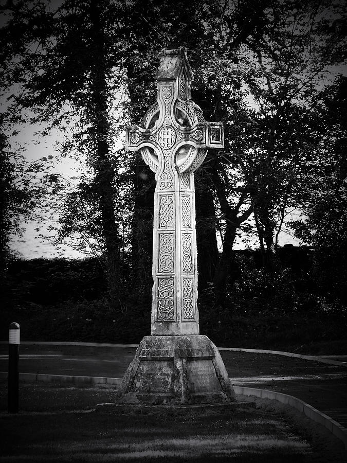 Irish Photograph - Celtic Cross in Killarney Ireland by Teresa Mucha