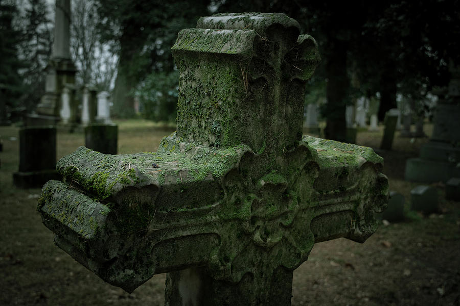 Green Photograph - Celtic Cross by Kimber Lee