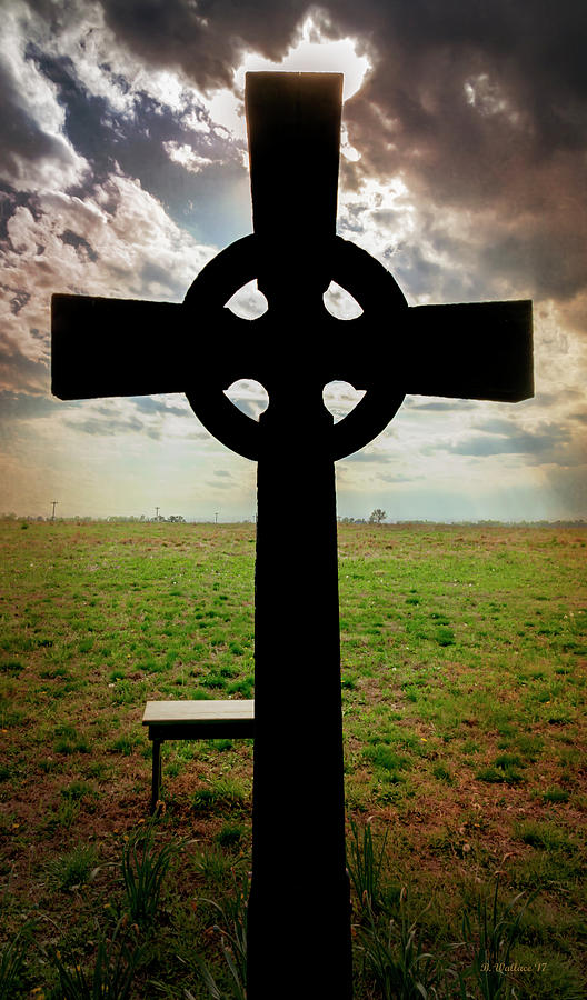 Celtic Cross Silhouette Photograph by Brian Wallace
