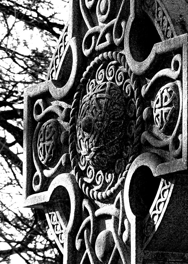 Black And White Photograph - Celtic Detail by Dark Whimsy