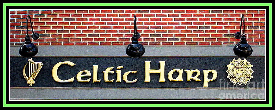Celtic Harp Pub Sign Photograph by Peter Ogden