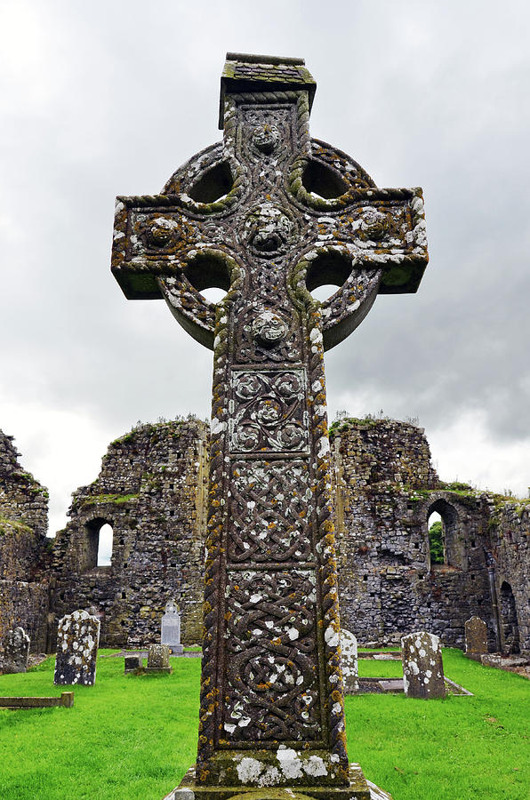 Celtic High Cross Athassel Priory County Tipperary Ireland Photograph by Shawn OBrien