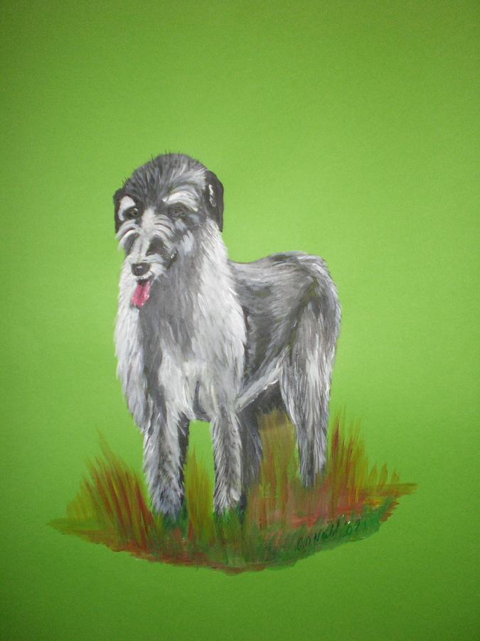 Celtic Hound Painting by Colin O neill