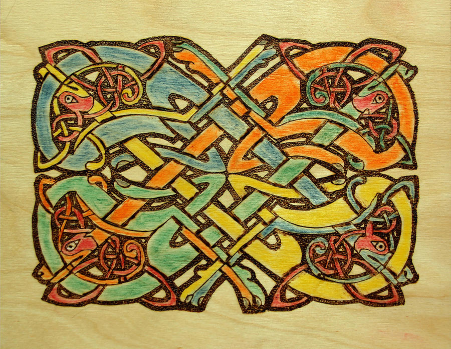 Celtic Knot 1 Pastel by David Yocum