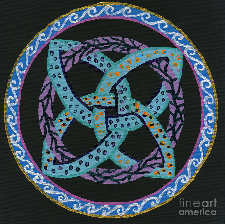 Celtic Knot Painting by Julia Stubbe