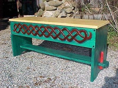 Celtic Knotwork Bench Relief by Christina White