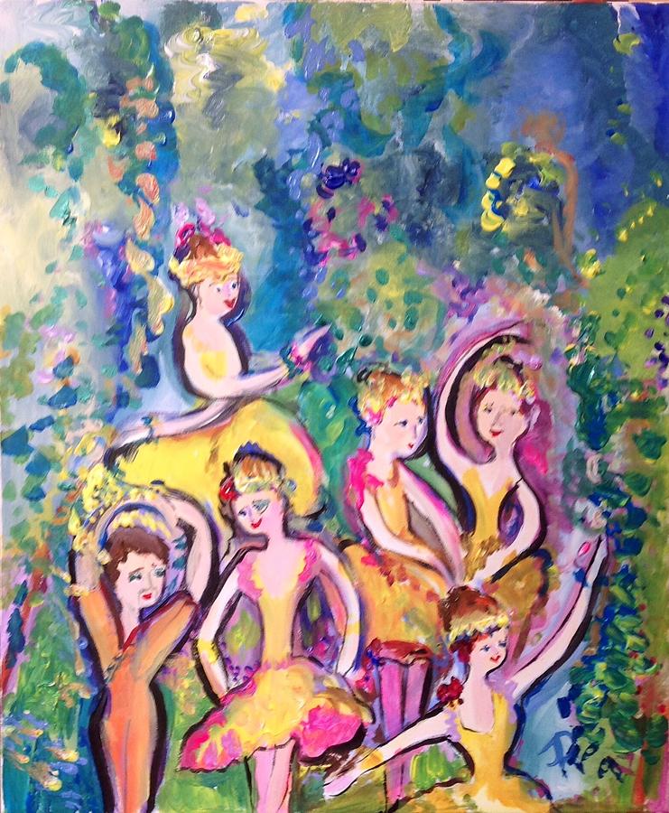 Celtic morning ballet Painting by Judith Desrosiers