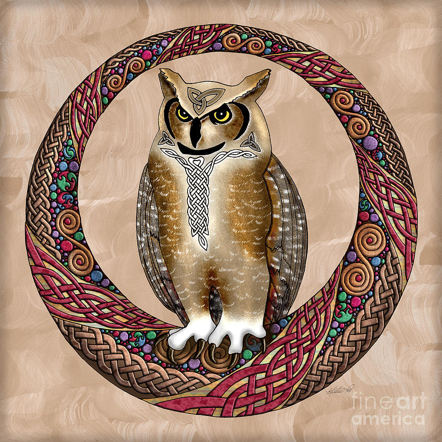 Celtic Owl Photograph by Kristen Fox