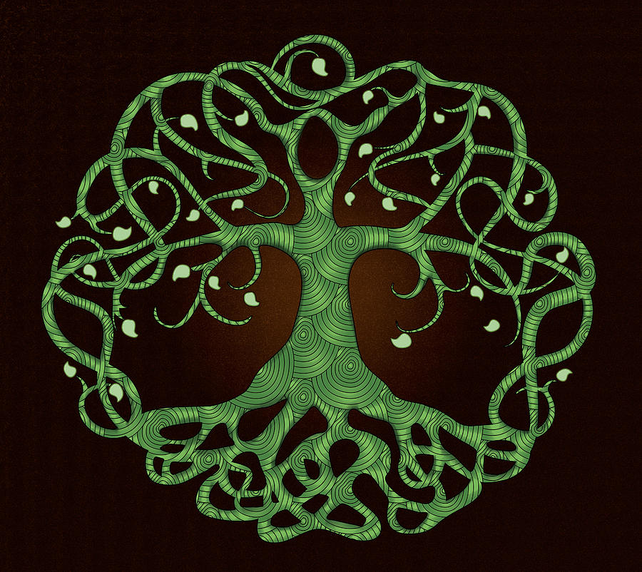 Celtic Tree Of Life Digital Art by Serena King