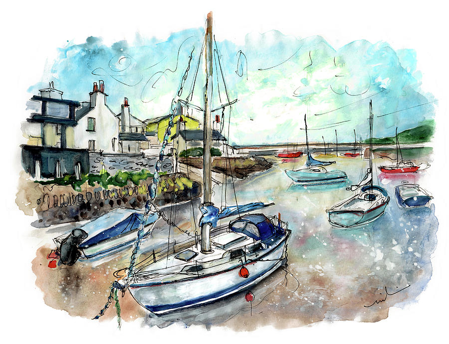 Cemaes Bay 10 Painting by Miki De Goodaboom