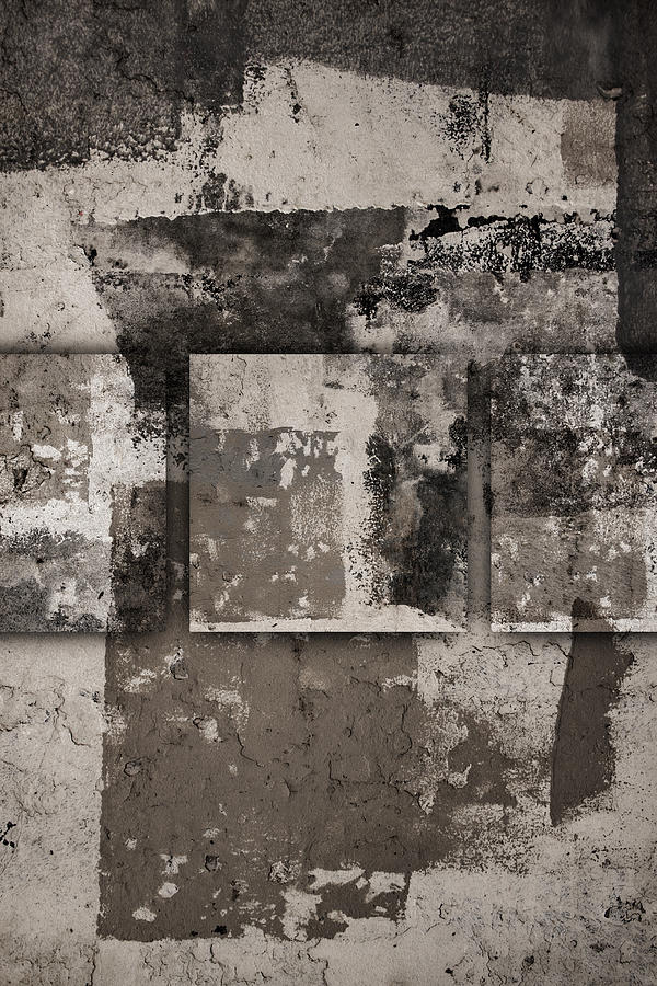 Cement Photograph - Cement Squares Number Four by Carol Leigh