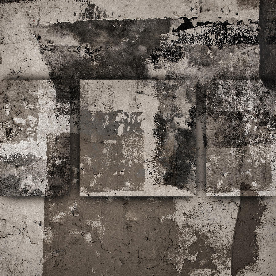 Cement Photograph - Cement Squares Number Three by Carol Leigh
