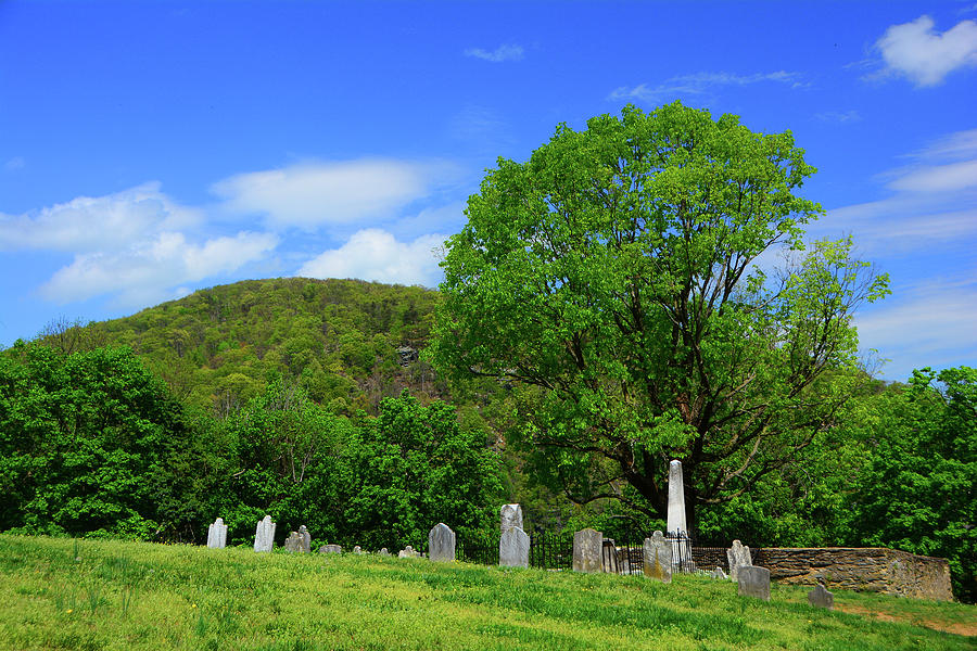Cementary Along the AT With Maryland Heights in the Background Photograph by Raymond Salani III