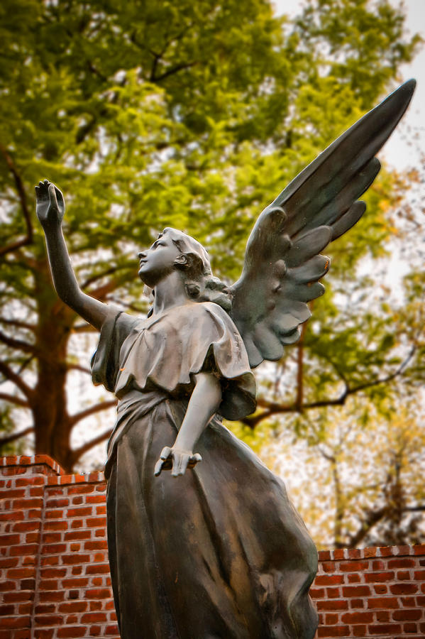 Cemetery Angels Photograph by Linda Unger