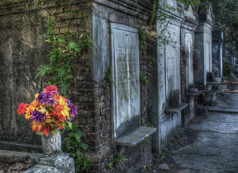Cemetery Bouquet Photograph by Michael Kirk