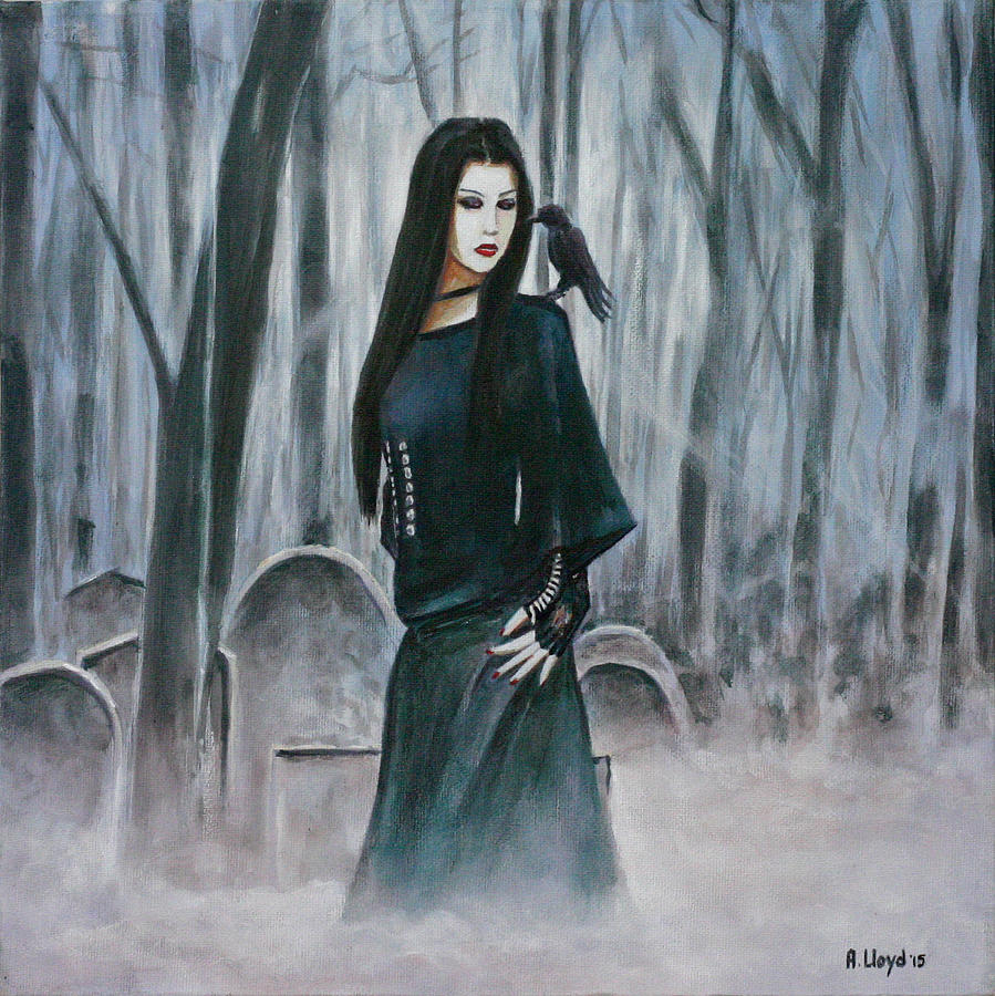 Cemetery Chic Painting by Andy Lloyd