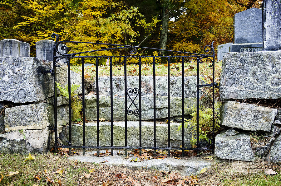 Cemetery Gate Photograph by Jim  Calarese