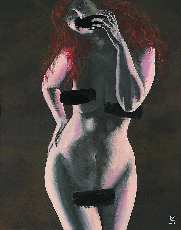 Censored Painting by Matthew Mezo
