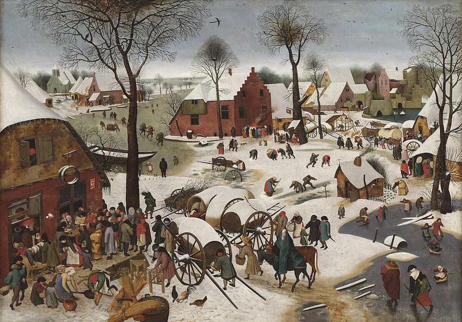 Census at Bethlehem Painting by Workshop Pieter Brueghel the Younger