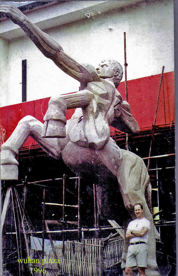 Huge Sculpture - Centaur of Wuhan Plaza by Patrick Dee Rankin