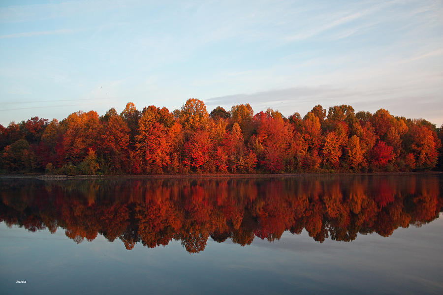 Centennial Lake Autumn - In full Autumn Bloom Photograph by Ronald Reid
