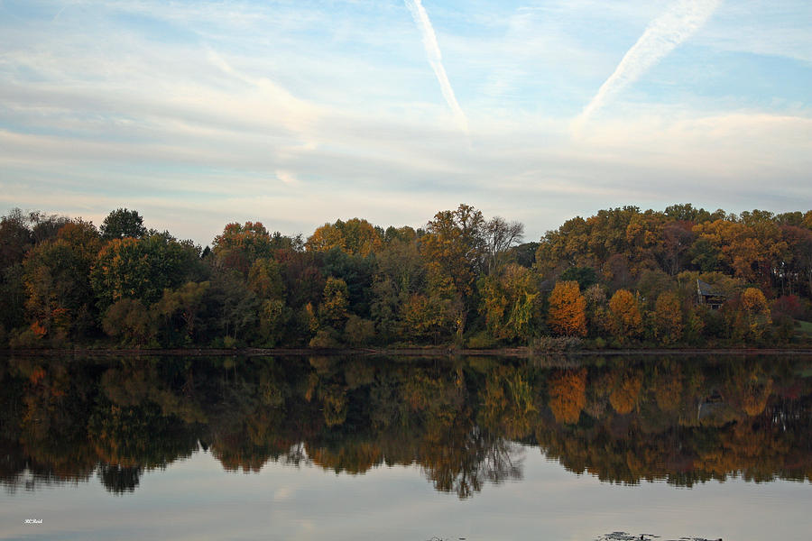 Centennial Lake Autumn - Thanksgiving Reflection Photograph by Ronald Reid