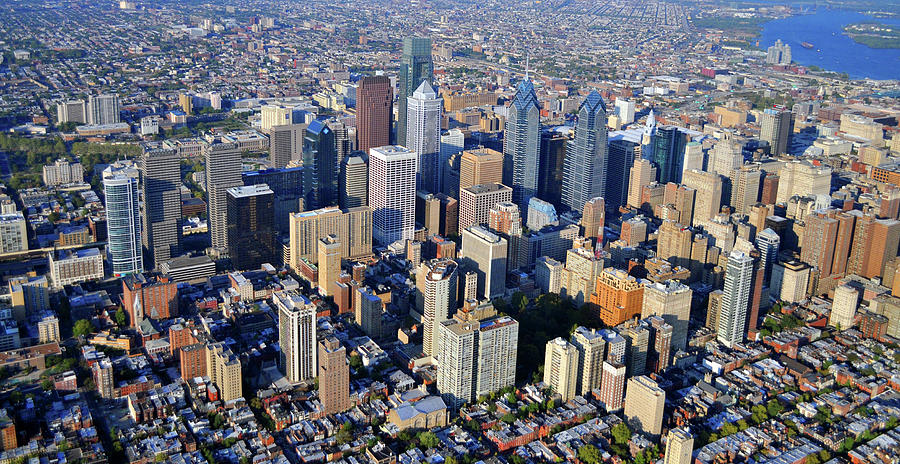 Center City Philadelphia Large Format Photograph by Duncan Pearson