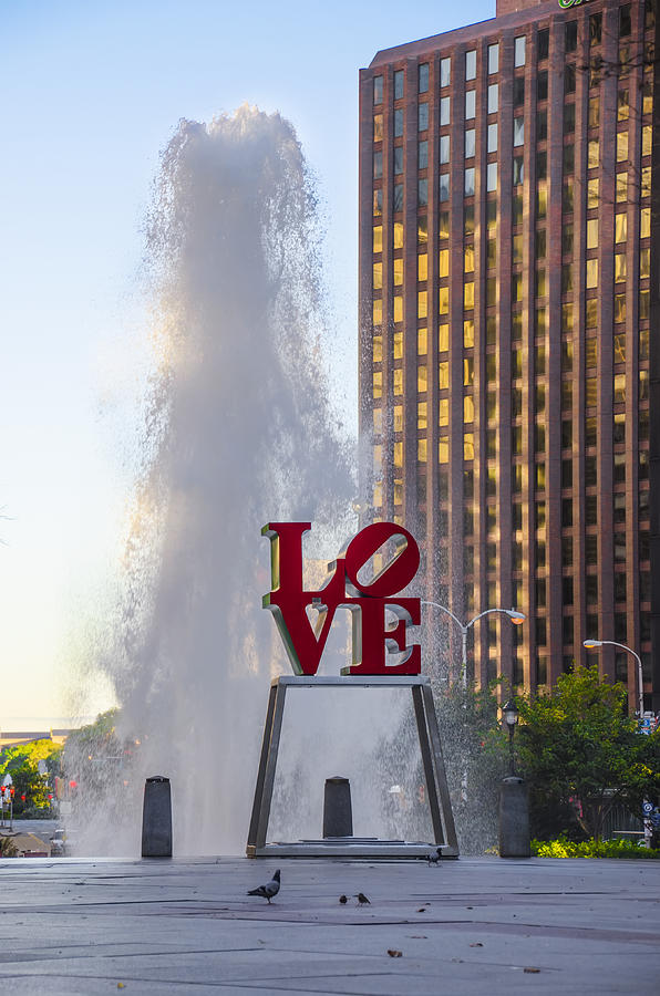 Center City Philadelphia - Love Park Photograph by Bill Cannon