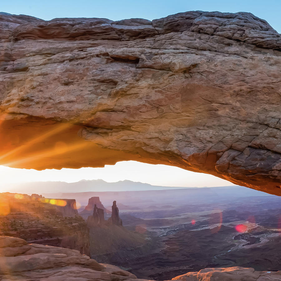 Center Panel 2 Of 3 Mesa Arch Panoramic Sunrise Canyonlands National Park Moab Utah 6517