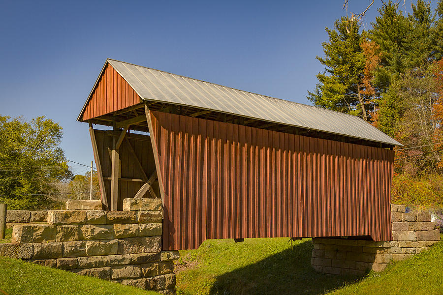 Center Point Covered Bridge Photograph by Jack R Perry
