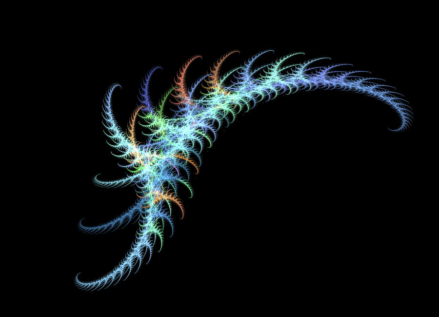 Centipede. Computer Generated Fractal Image. Digital Art