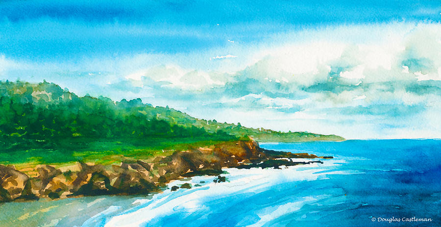 Central California Coast Painting by Douglas Castleman