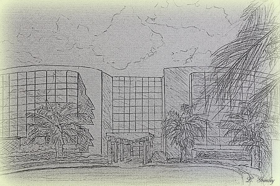 Central Florida Community College - The Ewers Century Center Drawing by Lessandra Grimley