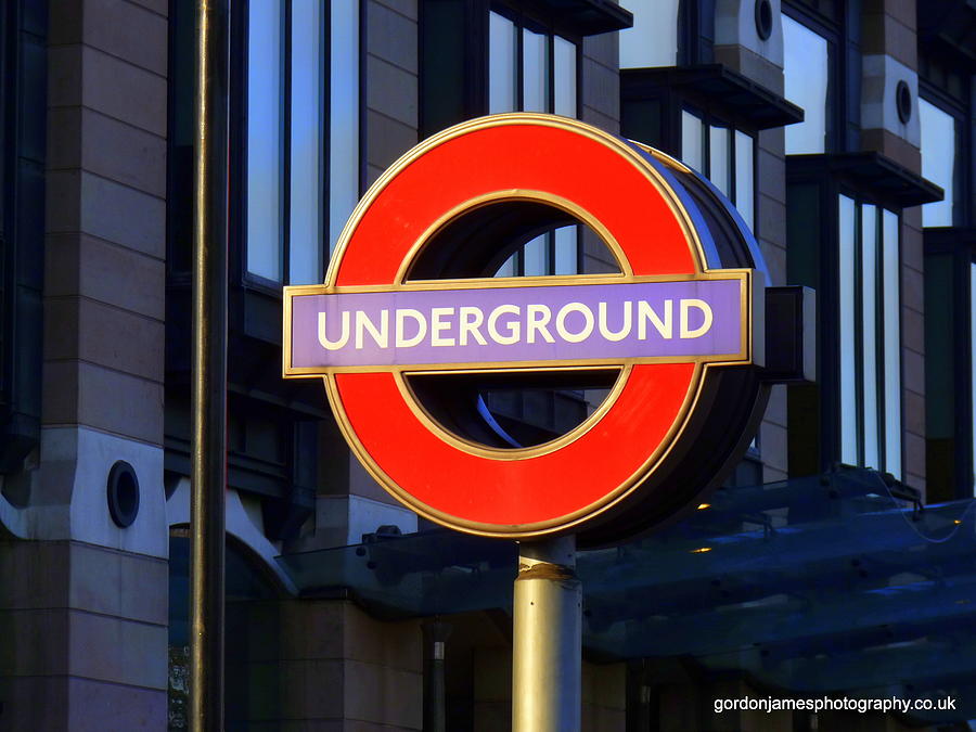 Central London Underground Sign Photograph by Gordon James